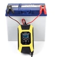thumbnail image 4 of Chargeur de Batterie Intelligent 7A/12V Portable Rapide pour Moto avec Écran LCD Protection Mode Réparation pour Voiture Moto Auto Jaune, 4 of 5
