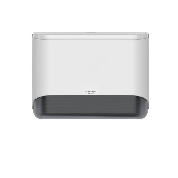 Inteprter Caja de almacenamiento con soporte para pañuelos, contenedor de papel higiénico de gran capacidad, caja organizadora de servilletas Juegos de accesorios de baño Blanco