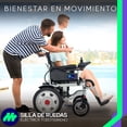 thumbnail image 3 of MEDICAL STORE Silla De Ruedas Eléctrica De Lujo Silla Plegable De Acero De Alta Resistencia Adulto Mayor Todo Terreno Traslado Rehabilitación Con Descansa Pies, 3 of 10
