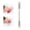 nude pink, variant on Professional Nail Art Double-Ended Sponge Brush, Crystal Handle with Round and Pointed Tips, Replacement Heads