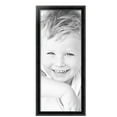 thumbnail image 2 of ArtToFrames 14" x 34" Black Engraved Edges Picture Frame, 14x34 inch Black Wood Poster Frame (WOM-4055), 2 of 8