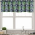 thumbnail image 3 of Ambesonne Orient Valance & Curtain, Oriental Damask, 55"x30", Yellow Green Teal, 3 of 6