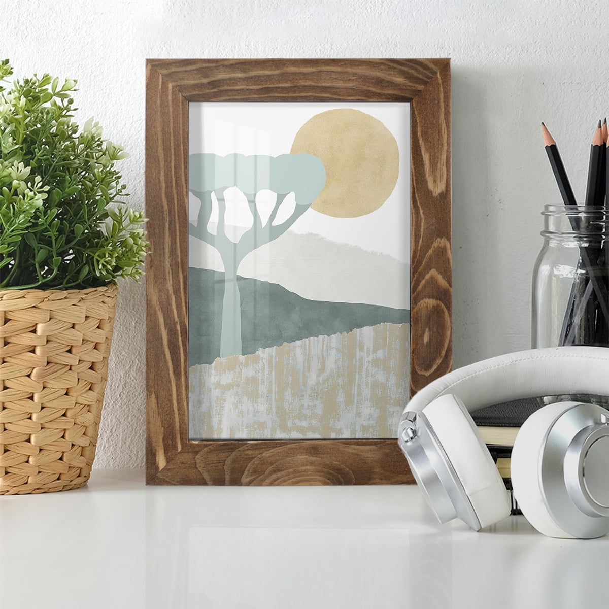 Ennerdale III - Framed Print w/glass - Walnut