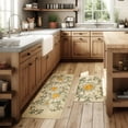 thumbnail image 4 of Spring Kitchen Rug Set of 2, Non-Slip Absorbent Door Mats Seasonal Daisy Decorative Kitchen Floor Mat 17x29 and 17x47 Inch DM143, 4 of 6