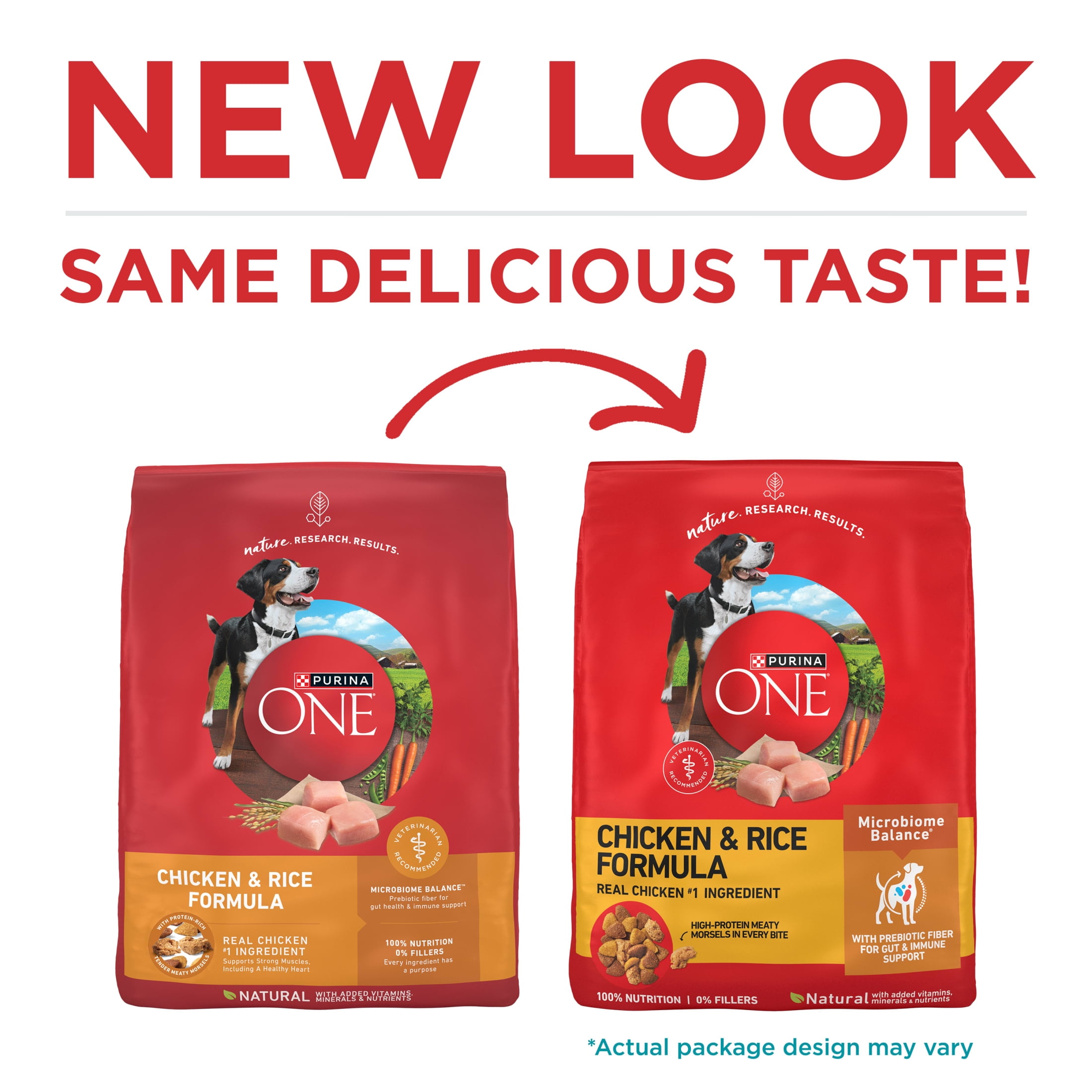 Purina One Dry Dog Food for Adult Dogs High Protein, Real Chicken & Rice, 40 lb Bag