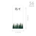 thumbnail image 5 of Koyal Wholesale Watercolor Pine Trees Woodland Forest Printable Wedding Paper Menu Cards for DIY Printer, Pack of 52, 5 of 5