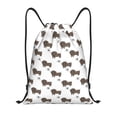 thumbnail image 1 of Lukts Dachshund Dog Pattern Drawstring Backpack Bag Sport Gym Sackpack,String Backpack Sport Bag Sack,Cinch Tote Gym Backpack-Small, 1 of 6
