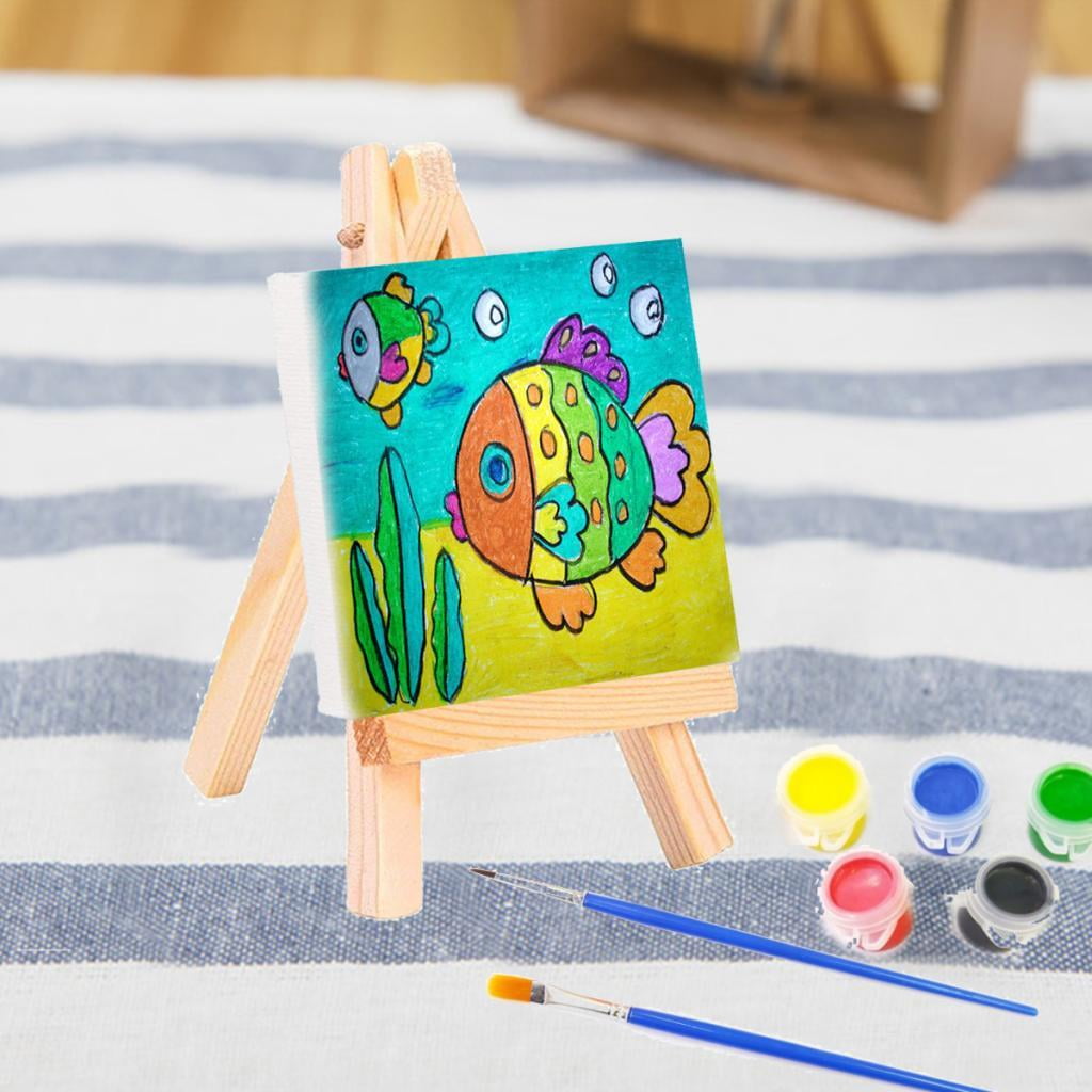 WLPZXP 10Pcs Mini Wooden Easel. Natural Craft for Business Card, Displaying Photos,