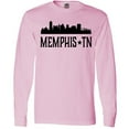 thumbnail image 3 of Inktastic Memphis Tennessee City Skyline Long Sleeve T-Shirt, 3 of 5