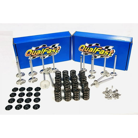 1.94" & 1.50" Stainless Steel Valve Kit including Z28 Springs & Retainers & locks compatible with Chevy sb 400 350 327 (1.940"/1.50" Hd dia.)