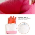 thumbnail image 6 of Fleece-lined Reusable Waterproof Dishwashing Household Non-Slip Cleaning Rubber Gloves (1 Pair), 6 of 7
