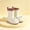 White, variant on Womens and Girls 3D Cartoon Big Eyes Mid Calf Rain Boots Non Slip Waterproof PVC Wellies for Park Gardening Rainy Outdoor White 30