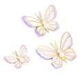 thumbnail image 1 of Elodie 3 Pieces Butterfly Cake Toppers Cupcake Toppers Cake Decorations Cake Topper Set, 1 of 8