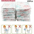 thumbnail image 2 of 20 fundas desechables para inodoro, fundas desechables para inodoro, fundas para asiento de inodoro, portátiles empaquetadas individualmente para viajes de niños en baños públicos Rojo Verde Cocina, Decoración y Otros, 2 of 5