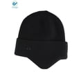 thumbnail image 6 of Deago Mens Women Winter Warm Hat Beanie Knit Earflap Hat Fleece Lined Ski Skull Cap with Ears Covers (Navy Blue), 6 of 8