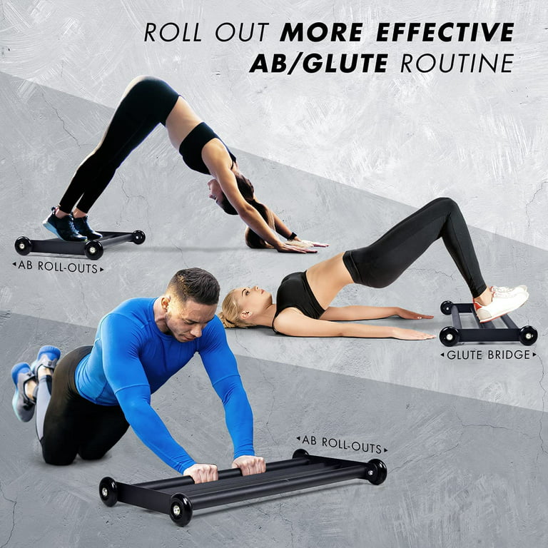 Yes4All Glute Ham Glider, Exercise Wheels for Home Gym Fitness, Glute  Hamstring, Booty Building, Leg Excerise & Ab Roller for Abs Workout  Equipment 