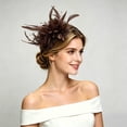 thumbnail image 2 of MuXiKeJi Clothes Headband with Feather, Women's Tea Party Hat for , Wedding, Fancy Dress Party, 2 of 4