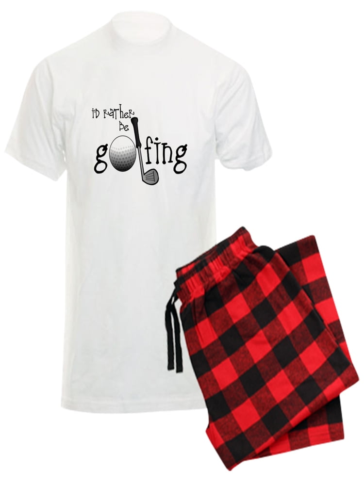CafePress Id Rather Be Golfing Pajamas Men's Light Pajamas