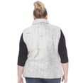 thumbnail image 3 of White Mark Veste Sherpa à Fermeture Éclair pour Femme, 3 of 6