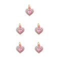 thumbnail image 2 of Langgg Keyring Keyholder DIY Small Decorative Purse Pendent Multipurpose Sweet Gift Workmanship Bag Decor Heart Keychain Pink 5Set, 2 of 6
