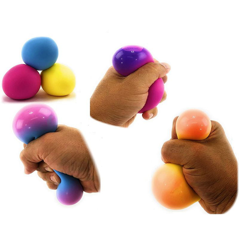 Details about   Sensory Stress Relief Squeeze Ball Toy Soft Stretchy Toy EVA Child Adult Colors 