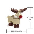 thumbnail image 4 of Minifigura navideña LEGO Animal Reno Rudolph con nariz roja 10245, 4 of 10