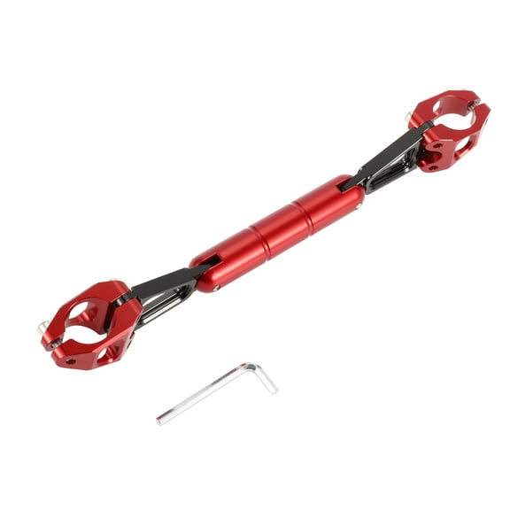 Motorcycle Motor Bike Cross Bar Adjustable Handlebars Motor Bike Handlebar Red with Small Wrench 1 Set