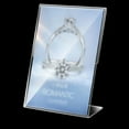 thumbnail image 2 of 10pcs Transparent Acrylic Display Stand Desk Display Card Stand photo frame, 2 of 11