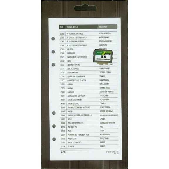 Magic Sing Spanish10 Karaoke Mic Song Chips 180 Songs - Add 180 More Songs to Your Magic Karaoke