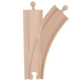 thumbnail image 2 of Bunblic 4-6pack Wooden Trains Railway Compatible Accessories MMF Curved Switch Track 4 Pcs, 2 of 8