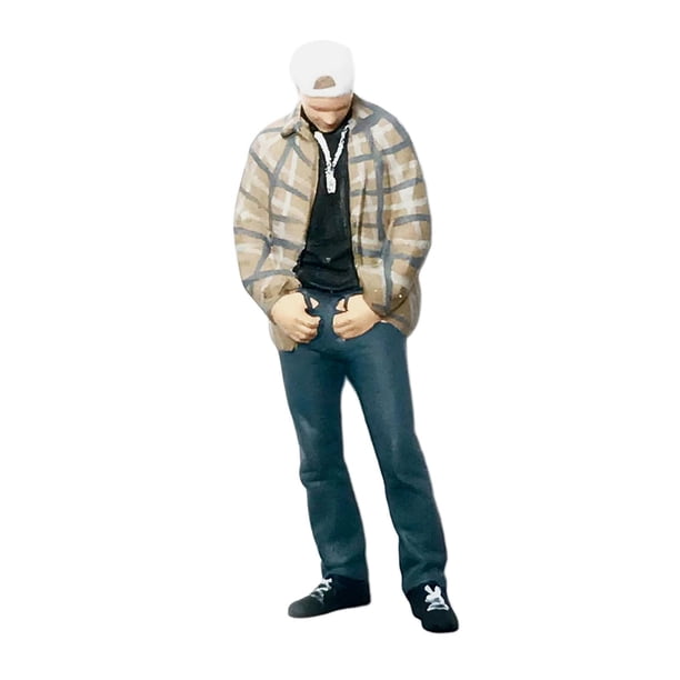 Figuras 1:64, modelo de personas, juguetes de pie realistas pintados a mano delicados Café Zulema Figuritas de personas diminutas
