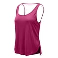 thumbnail image 7 of GPOECD Athletic Tank Tops for Women Plus Size Solid Color Backless Workout Yoga Sleeveless Top for Outdoor Activewear Womens Camisole 01_Hot Pink,S, 7 of 7