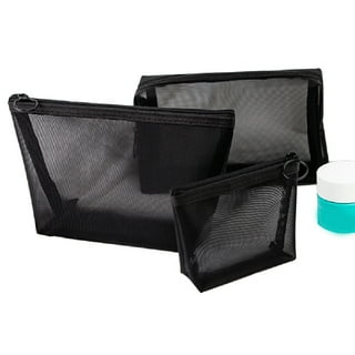 Mesh Toiletry Bag, Mesh Makeup Bag Cosmetic Bag Mesh with Zipper Pouch  Portable for Home Travel Accessories - On Sale - Bed Bath & Beyond -  36629580