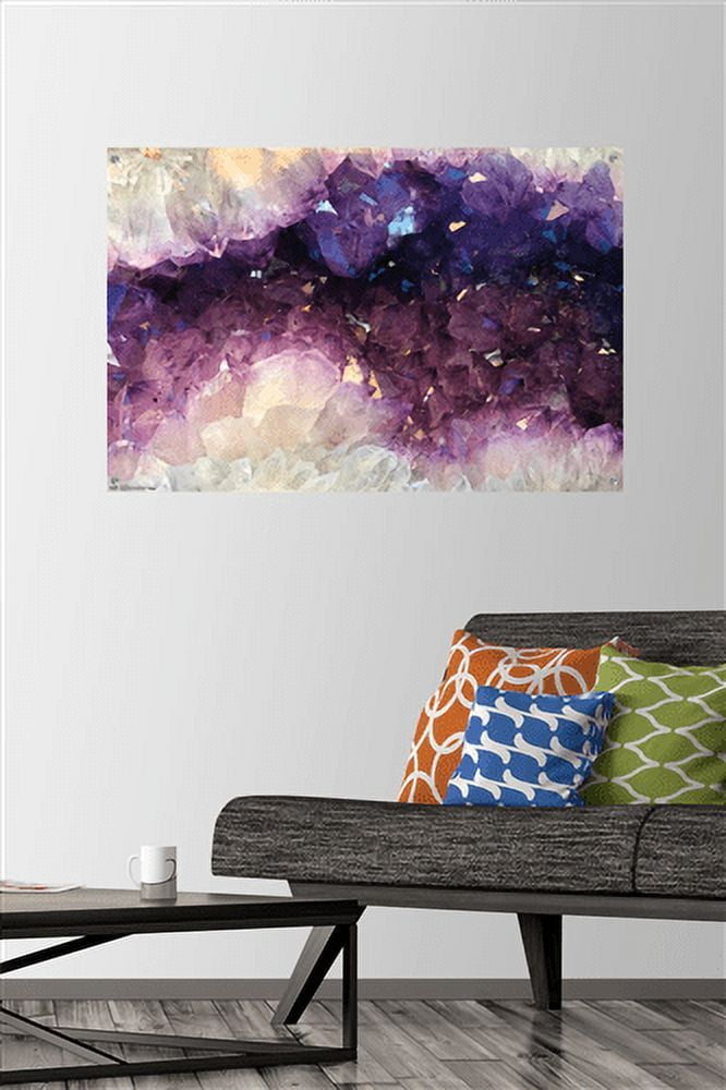 Geode Wall Poster with Push Pins, 22.375" x 34"