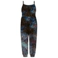 thumbnail image 2 of HAOTAGS Baby Girl Jumpsuit One Piece Sleeveless Strap Romper Graphic Print Pant with Pockets Summer Outfit Clothes Black Size 5-6 Years, 2 of 5
