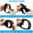 thumbnail image 4 of Reusable Cable Ties 1.6ft x 1.5inch,Adjustable Hook and Loop Straps Multipurpose Nylon fastening Cord Wrap, Black 4 Pack, 4 of 7