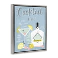 thumbnail image 3 of Stupell Industries Contemporary Cocktail Time Gin Recipe Gray Floating Frame Canvas Art, 17 x 21, by Angela Nickeas, 3 of 8