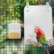 thumbnail image 4 of 3 comederos antisalpicaduras de acrílico de base plana, con soporte creativo, para decoración de barra, para pájaros, loros y jaulas (transparentes)., 4 of 8