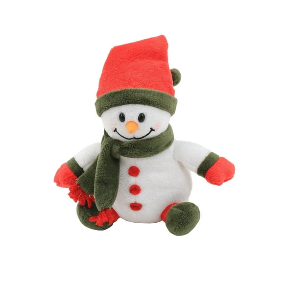 Plushland 8 Inch Snowman Stuffed Animal Plush Toy, Cuddles Toy with Hat and Scarf Best Gift for Kids, Home and Car Decor
