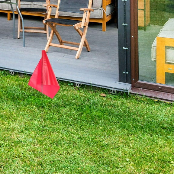 Raindrops 24pcs Pvc Marking Flag Small Flag Land Markers Garden Markers Red Pvc