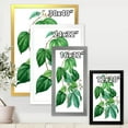 thumbnail image 4 of Designart 'Ancient Green Leaves Plants III' Traditional Framed Art Print, 4 of 4