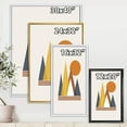 thumbnail image 4 of Designart 'Sun and Mountain Abstract' Modern Framed Canvas Wall Art Print, 4 of 5