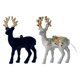 thumbnail image 1 of Conjunto de 2 Figuras Navideñas de Alce para Embellecer tu Hogar azul plata, 1 of 9