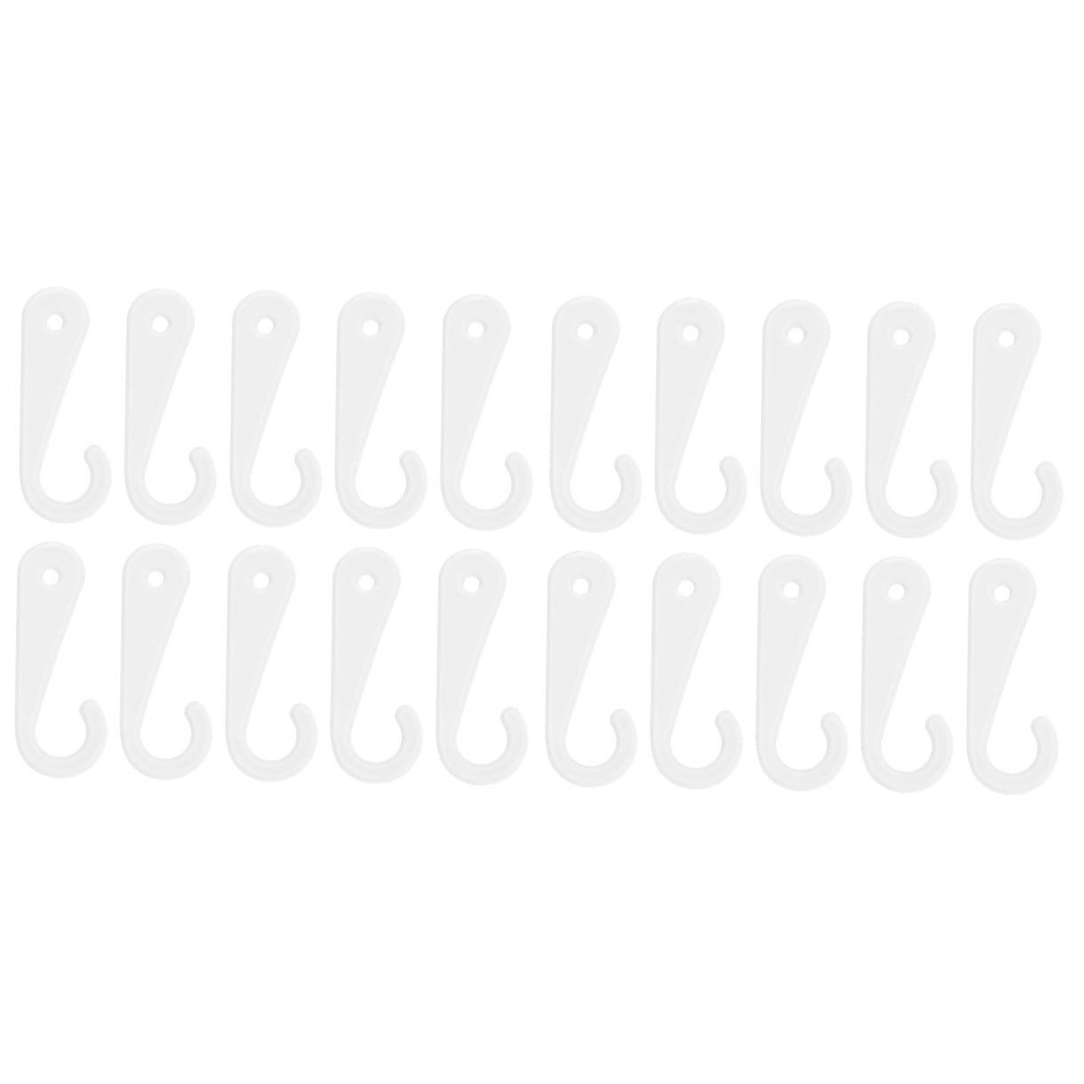 unbranded 1000 pcs Plastic J Shaped Sock Hanger Hooks Hanging Hook for Clothing Parts