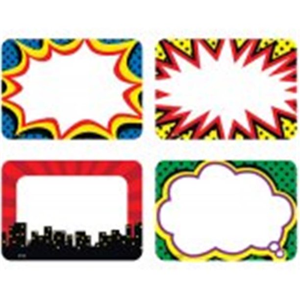Teacher Created Resources Tcr5587 Superhero Name s Labels Walmart Com Walmart Com
