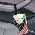 thumbnail image 3 of Yuyamidu American Flag Car Garbage Bags Accessories Cactus Auto Storage Bag Portable Gabage Bag Holder for Car Back Seat Headrest Hanging Car Trash Bag, 3 of 7