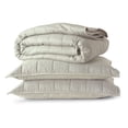 thumbnail image 5 of Allswell Cotton Linen Blend Quilt Set, Bleached Linen, King/California King, 5 of 7