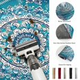 thumbnail image 5 of Entryway Rug 2'x3', Turquoise Boho Flowers Kitchen Runner Rugs Non-Slip Carpet Mats, Retro Ethnic Abstract Floral Art Bedside Rugs Runners Washable Floor Carpet for Bathroom Laundry Room, 5 of 8