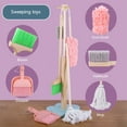 thumbnail image 5 of Wooden Cleaning Toy Set, Pretend Play Housekeeping Tools, Mini Broom Mop Dustpan, Montessori Learning Toy, Role Play Gift For Toddlers Girls Boys, 5 of 9