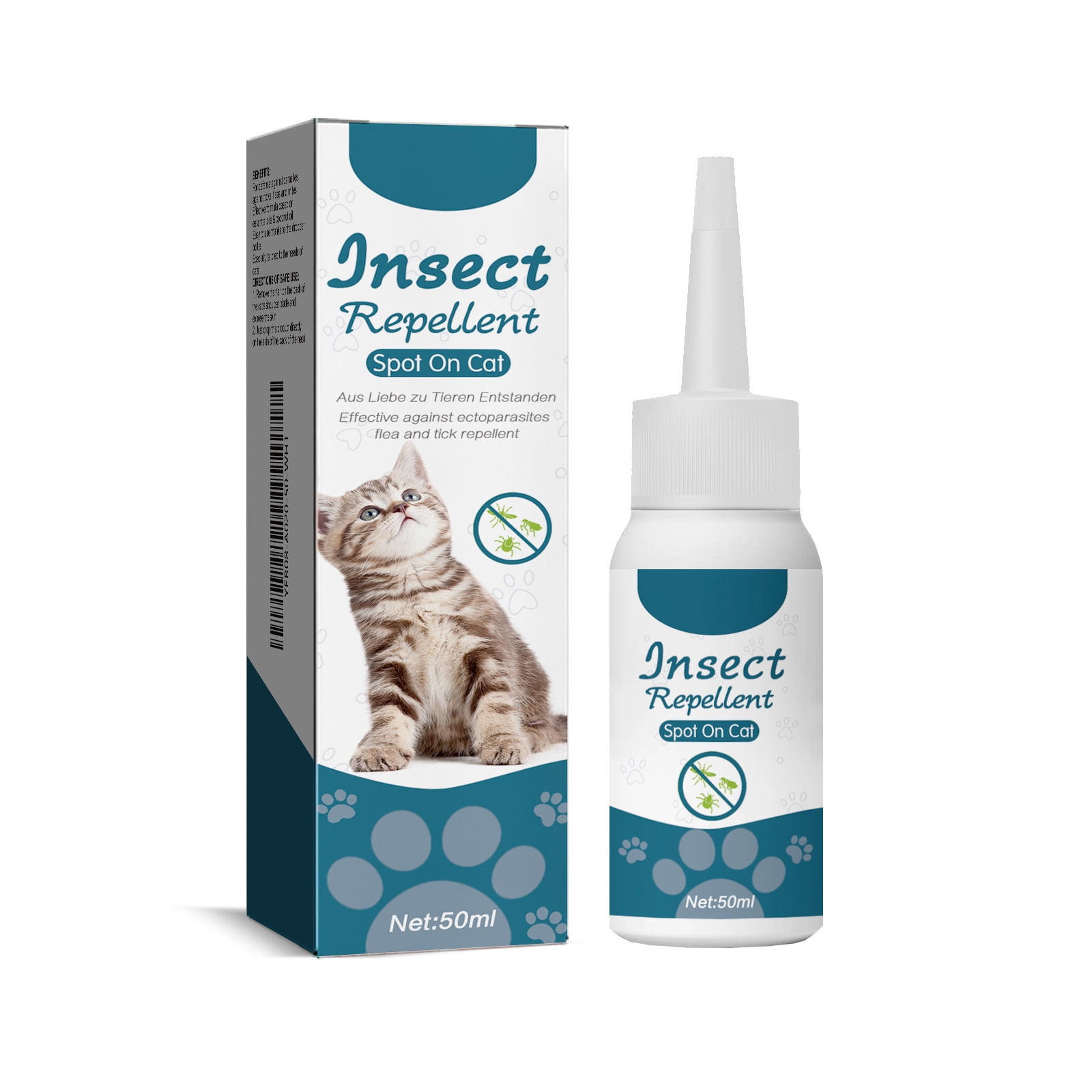 Alvantor Flea and Tick Prevention Treatment for Dogs and Cats - Natural Essential Oil Repellent, 1.69fl.oz